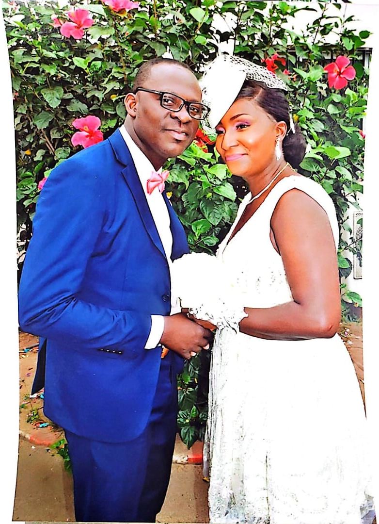 Le couple KOTCHI le jour de son mariage